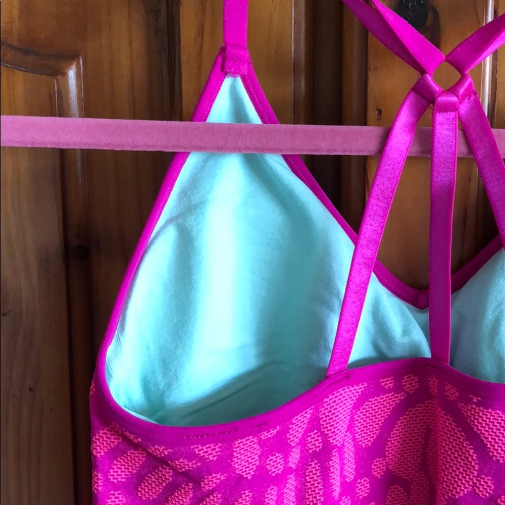 Pink patterned work out top! - Picture 3 of 3